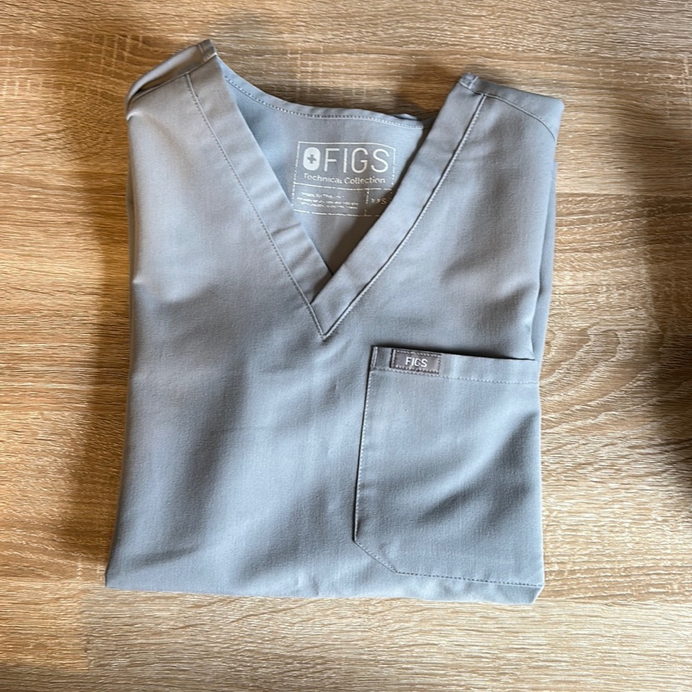 FIGS GREY CATRINA TOP XXS